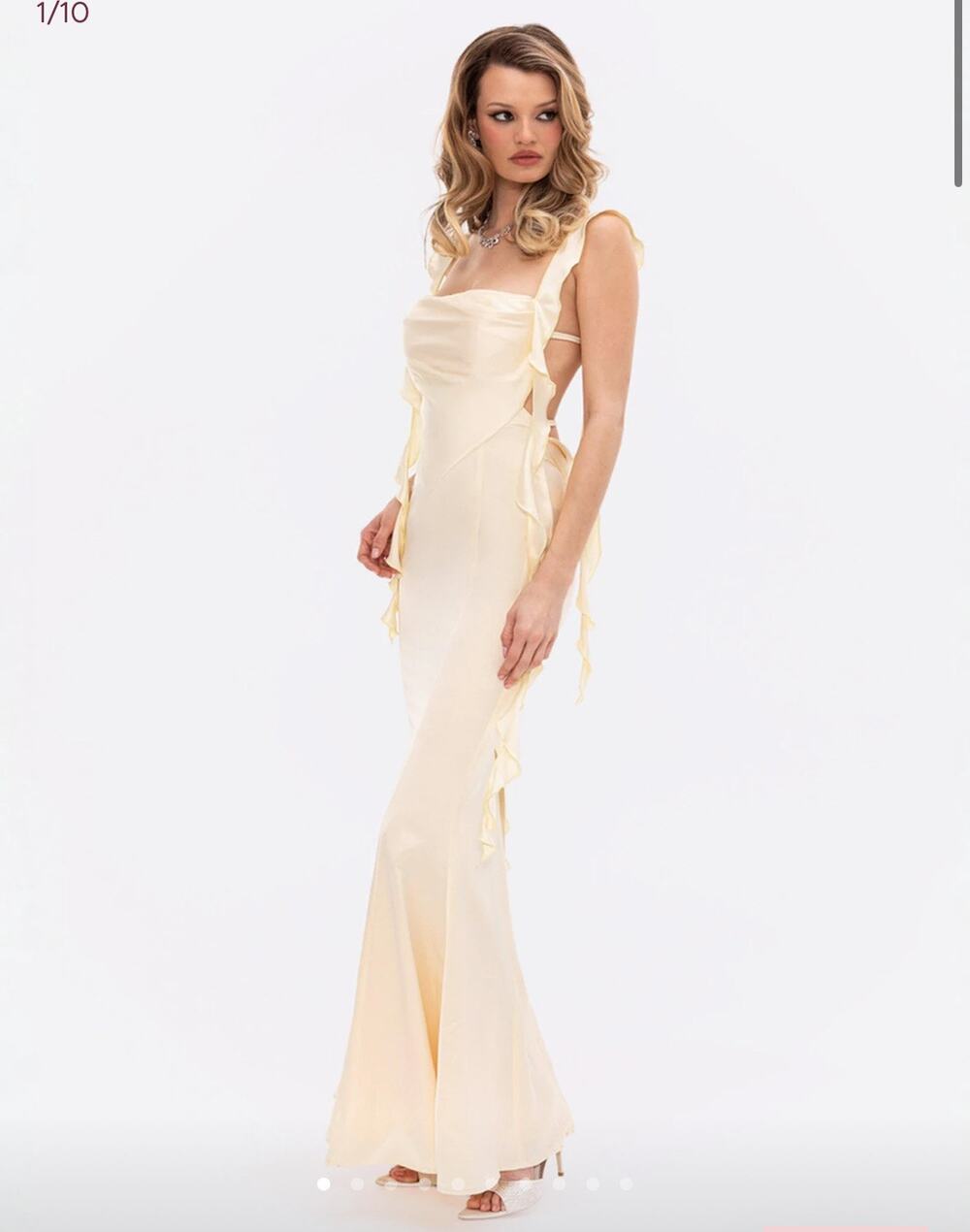 Nana Jacqueline Caroline Dress Yellow Size Large